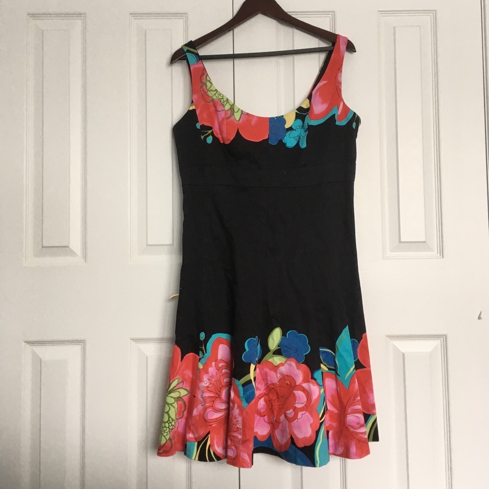 Black and floral dress